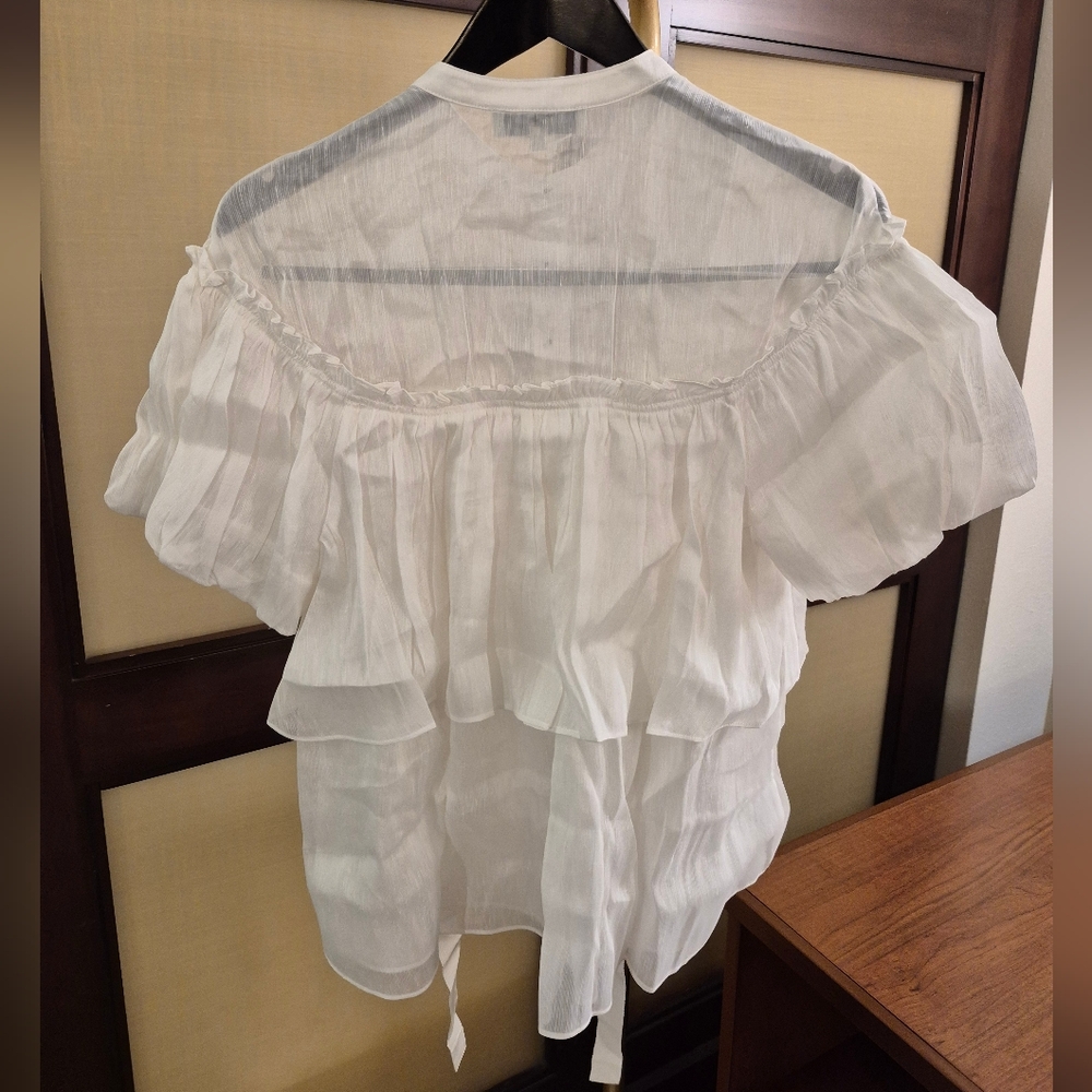 Lee Mathews Lillian Blouse in White - Picture 9 of 9